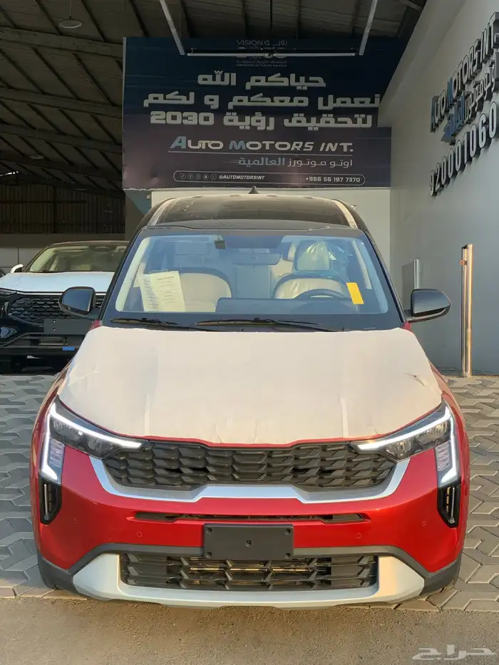 كيا سونيت 2026 ستاندر لونين احمر سقف اسود 20