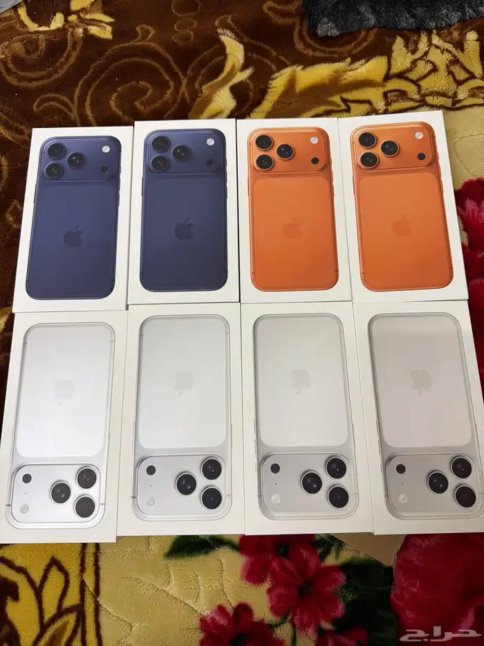 متوفر ايفون 17 ابيض وبرتقالي برو 256 قيقا سعودي 0