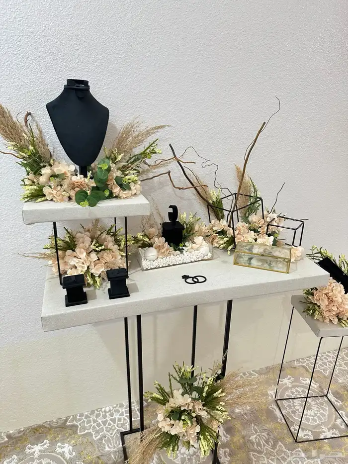 طاولة ملكة زواج شبكة ذهب 0