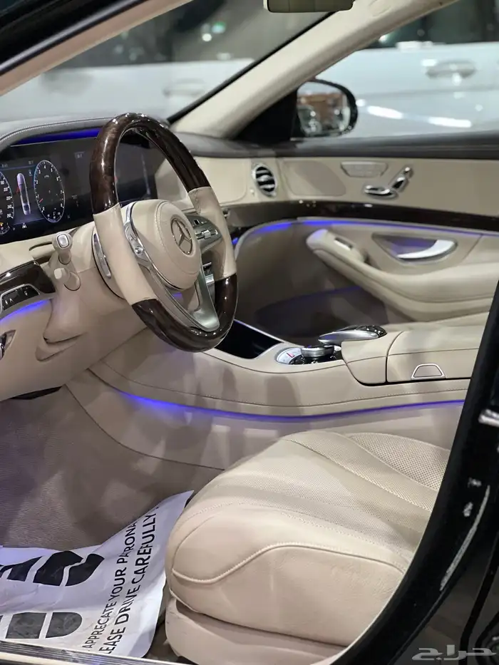 مرسيدس 2020 S450 جفالي أول مالك بممشى 40 بسعر 255 لون خاص 29
