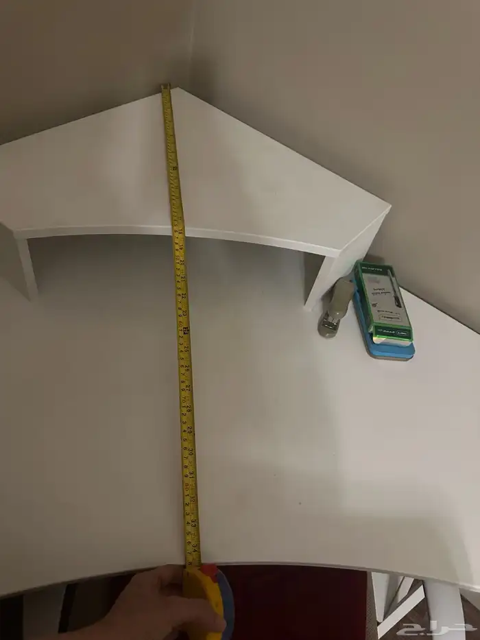 طاولة مكتبة زاوية بيضاء من ساكو 9