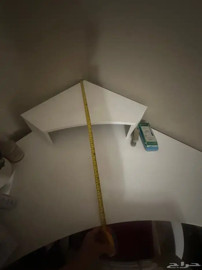 طاولة مكتبة زاوية بيضاء من ساكو 8