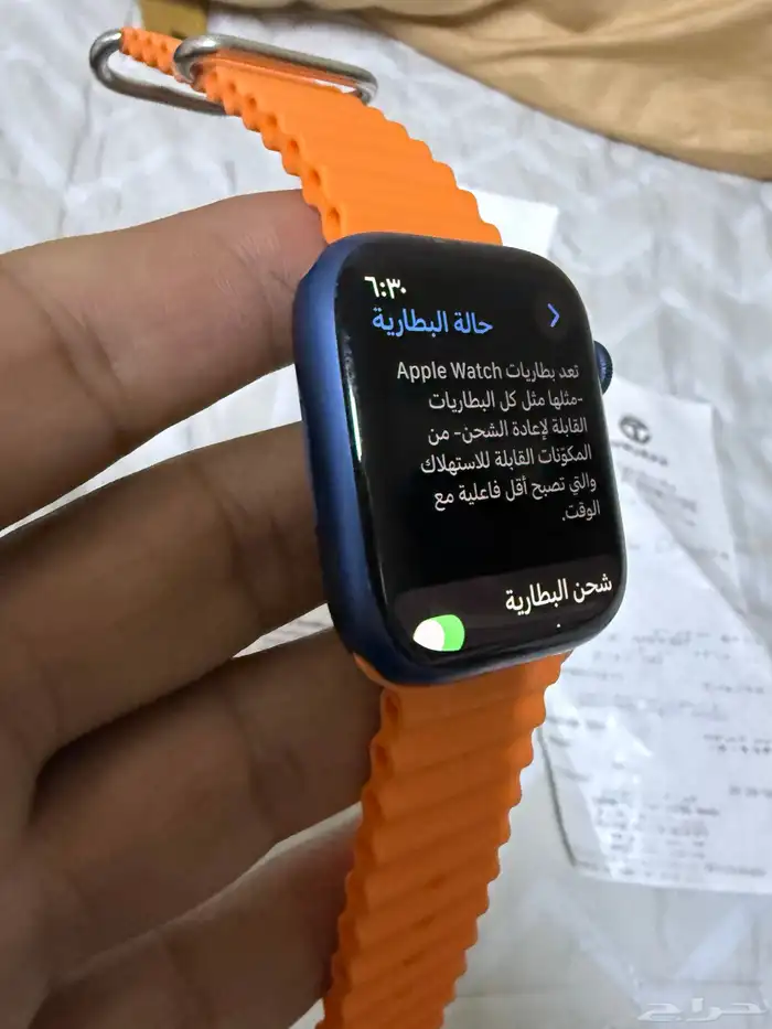 ساعة ابل 7 مقاس 45 ضمان جرير خاليه من الخدوش 2