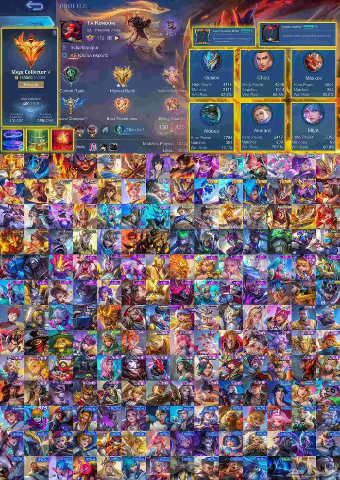 حساب موبايل ليجند 0