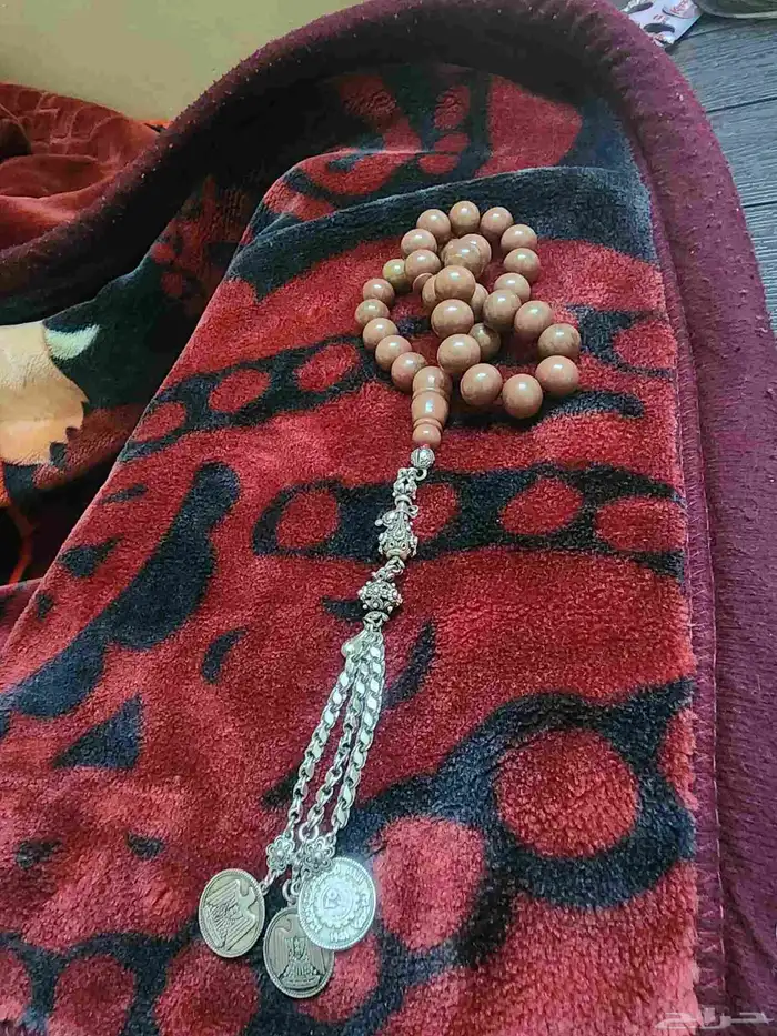 خاتم عقيق يماني فضة سبحة فاتوران كريمي 13