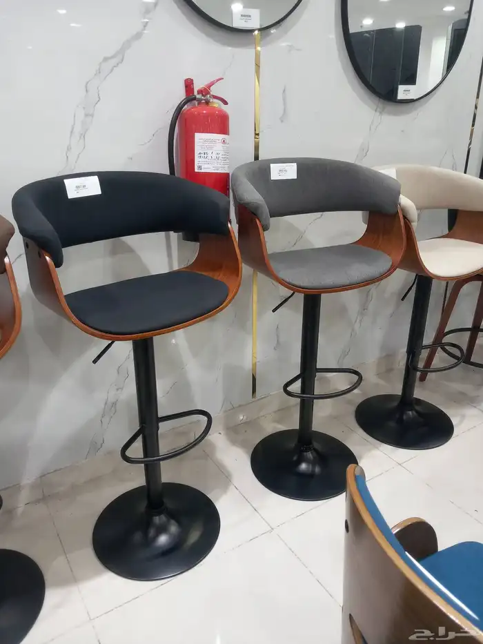 كراسي بار قماش وجلد 3