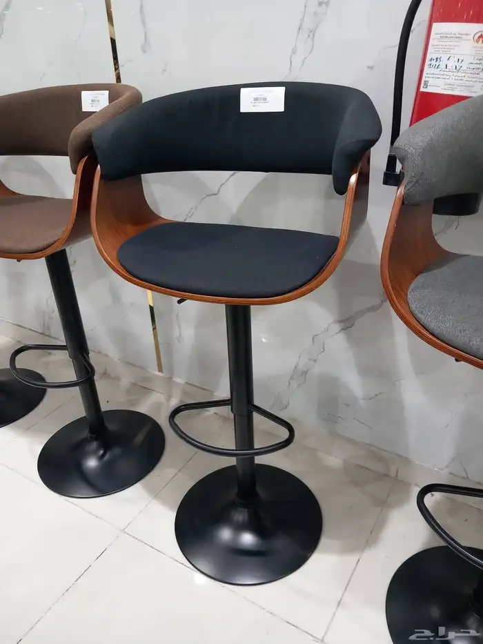 كراسي بار قماش وجلد 9