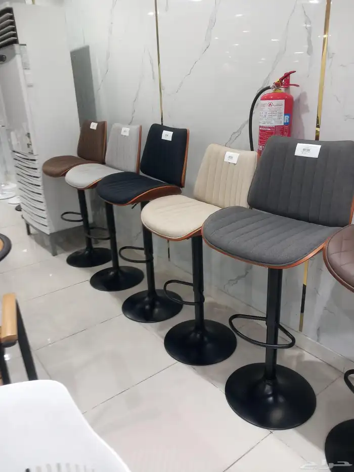 كراسي بار قماش وجلد 4