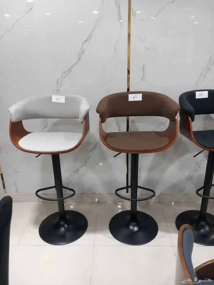 كراسي بار قماش وجلد 2