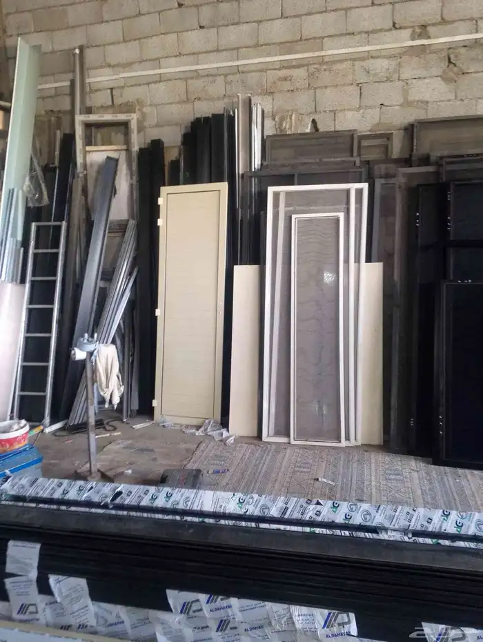 ورشه المنيوم باب شبابيك غزاز مجود ان شاء الله 2