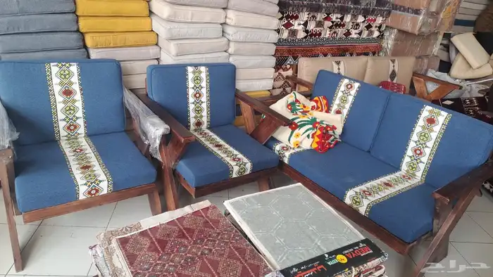 جلسات تراثيه خشبيه وحديد وأطقم الشتاء 5