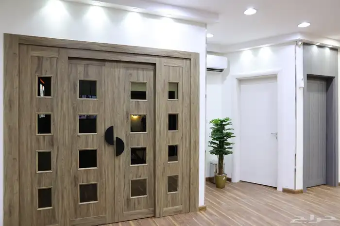 أبواب WPC الداخلية شركة باب وشباك للأبواب الداخلية 4