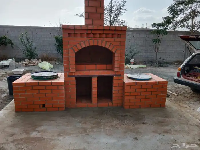 بيوت شعر مشب نار مشب رخام قرميد جمالون تلبيس قماش 8