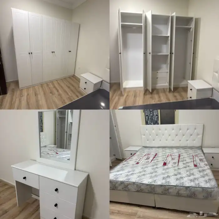 غرفة نوم كاملة  أثاث منزلي  سرير ودولاب وبطانيات 1