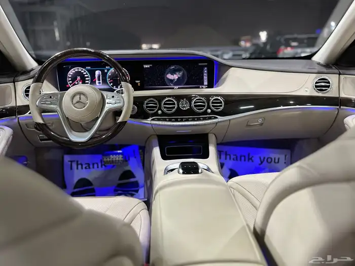 مرسيدس 2020 S450 جفالي أول مالك بممشى 40 بسعر 255 لون خاص 23