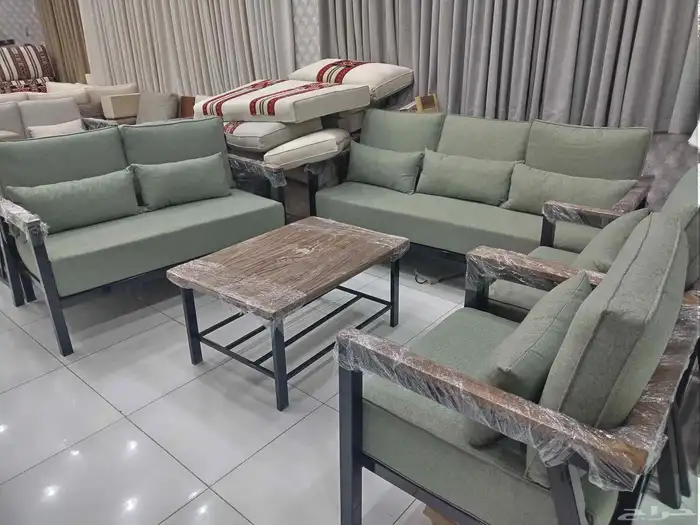 لتفصيل جلسات خارجية حديد خشب 2