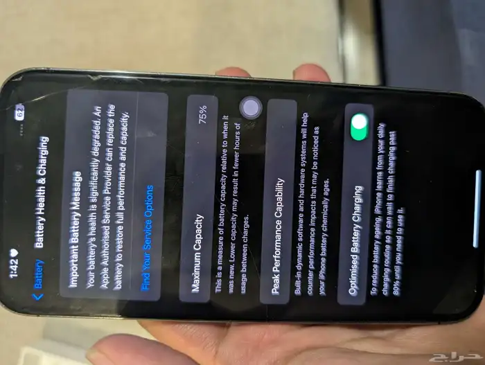 iPhone 14 pro max 128gb 77 battery health 6