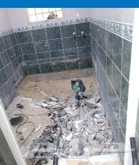 أعمال الهدم والتكسير وإزالة الصبغ برمل الاحساء 0
