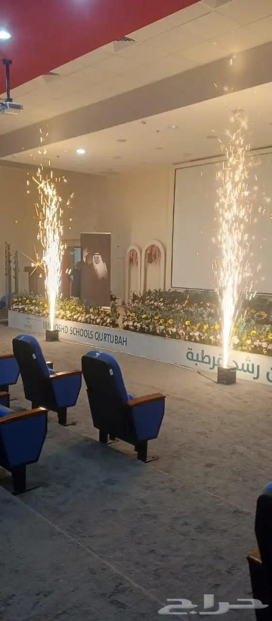 تنظيم افتتاحات تأجير أجهزه شرار ليزرات بيمات تراسات 0