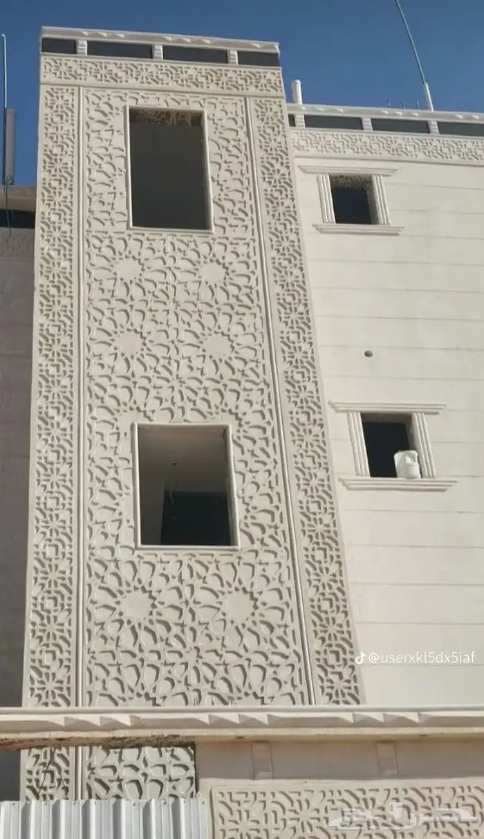 معلم ديكورات خارجيه اسمنت وبطحاء الرياض 8