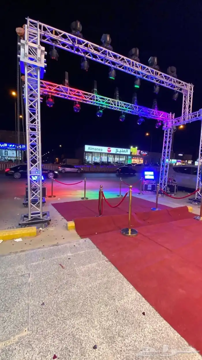تنظيم حفلات وفتتحات تاجير شاشات مسارح خسب استيج المنيوم شرا 2