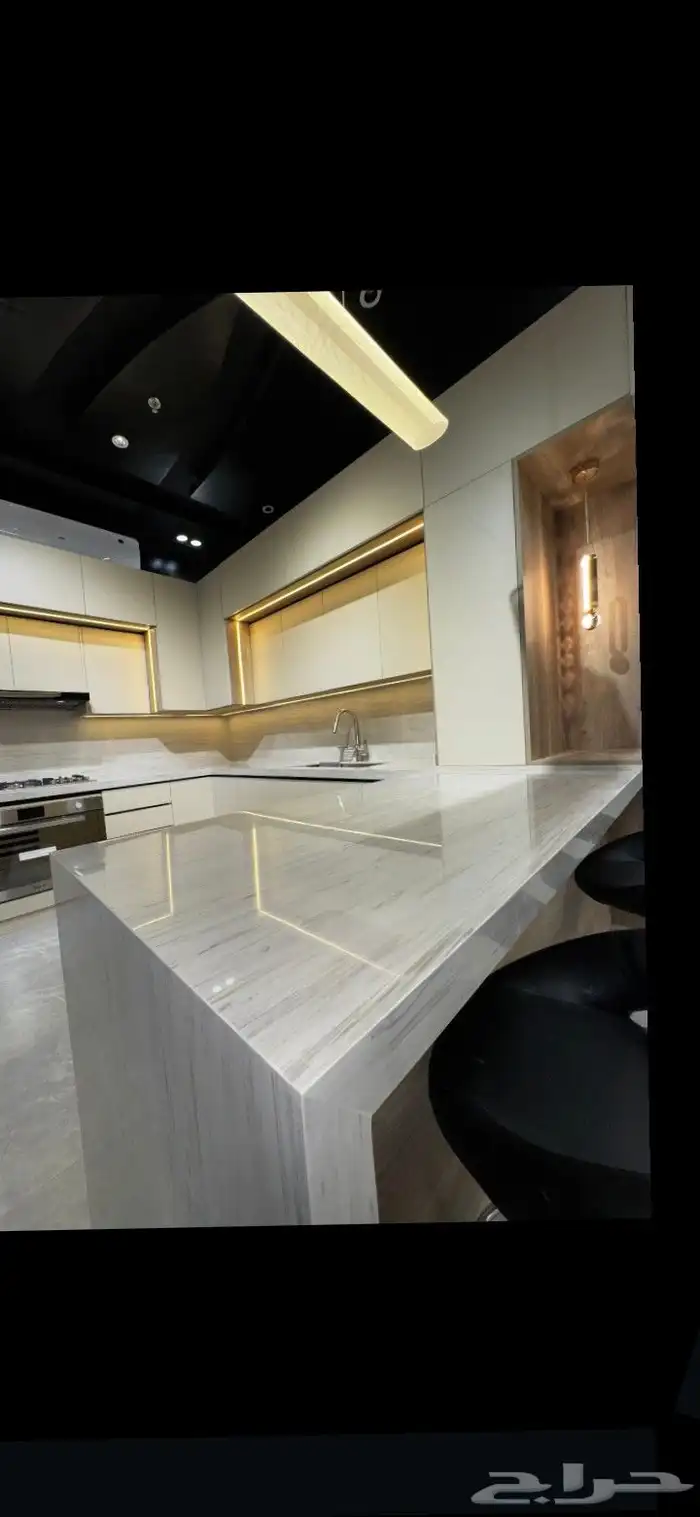 مطابخ مودرن تفصيل صاج المنيوم الماني مفصلات هيدرولك ايطالي 2