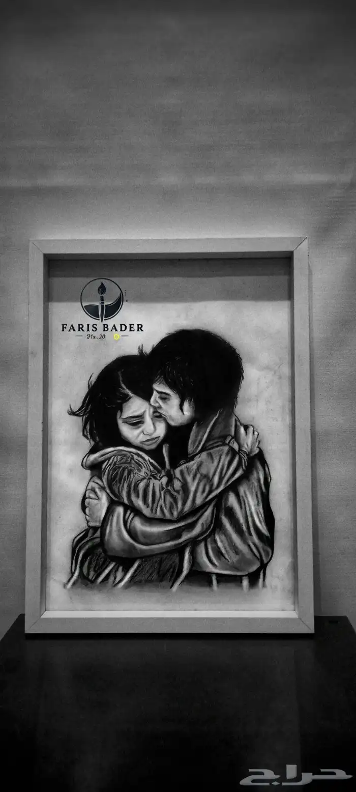 رسم بورتريه فحم احترافي 0