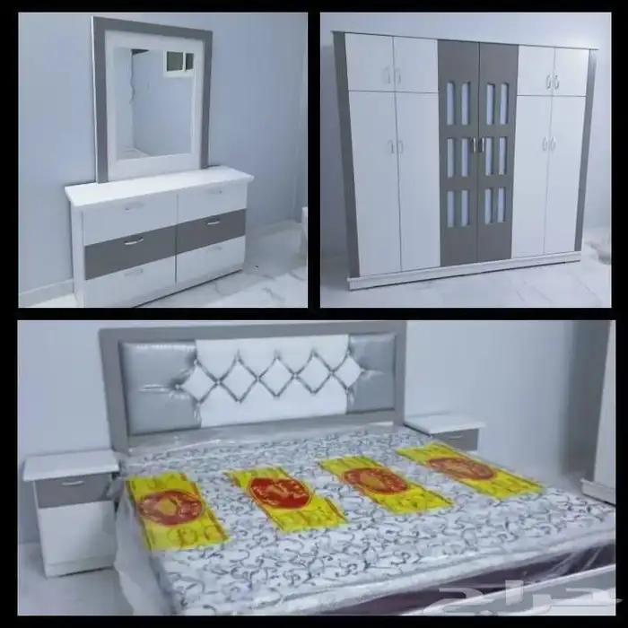 يوجد لدينا جميع انواع غرف النوم الجاهزه بارخص الاسعار 7