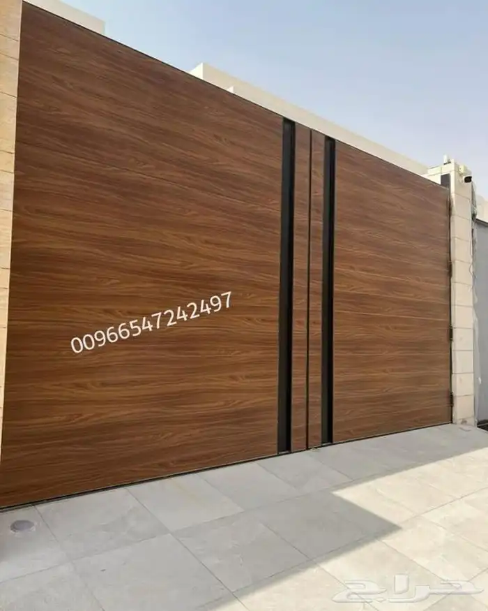 خشب ابواب خارجي تلبيس ابواب خارجيه بديل الخشب كلادينج 8