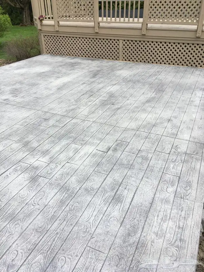 صبة مطبوعة الخرسانة الارضيات الختام حديقة خوش 4