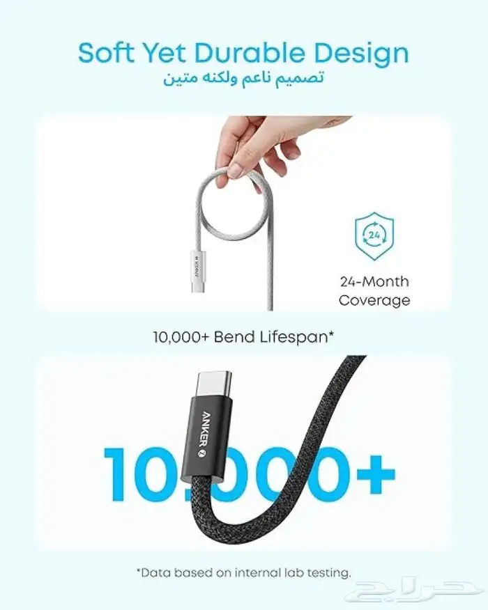 سلك شاحن انكر 0.9 1