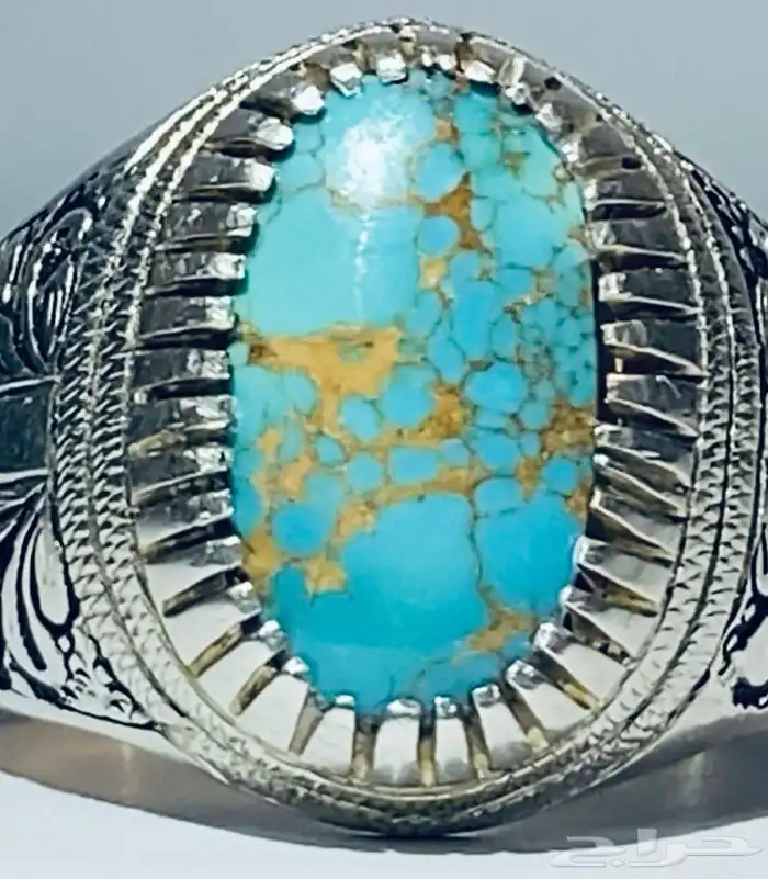 خاتم فيروز اصلي الخرج. 3 0 50 880 4617 0