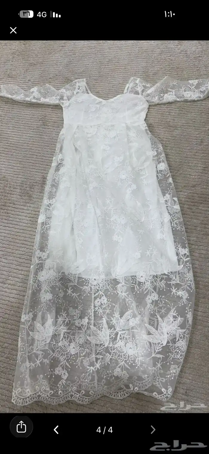 فساتين بيضاء وطرحة للعروسة 2