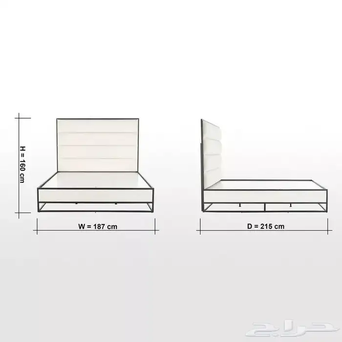 طقم غرفة نوم مع الدولاب جديد هوم سنتر 6