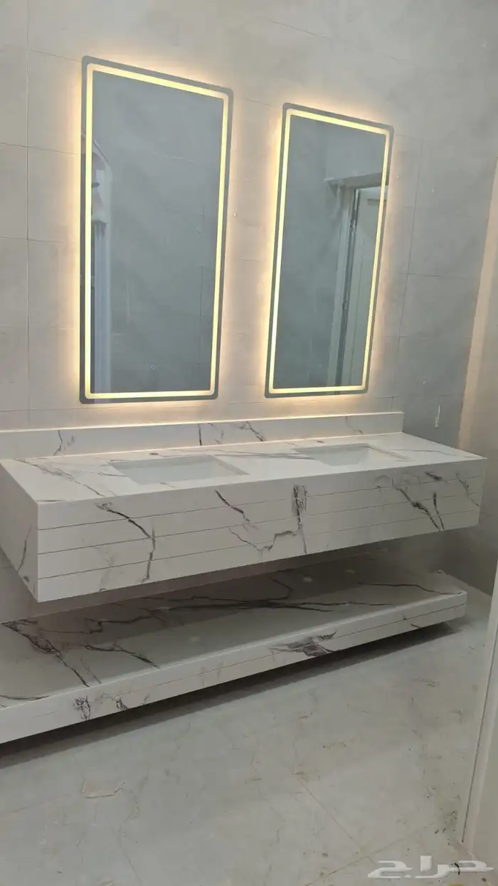 رخام صناعي مغاسل وكونترات واصطح مطبخ تفاصيل أكثر 5