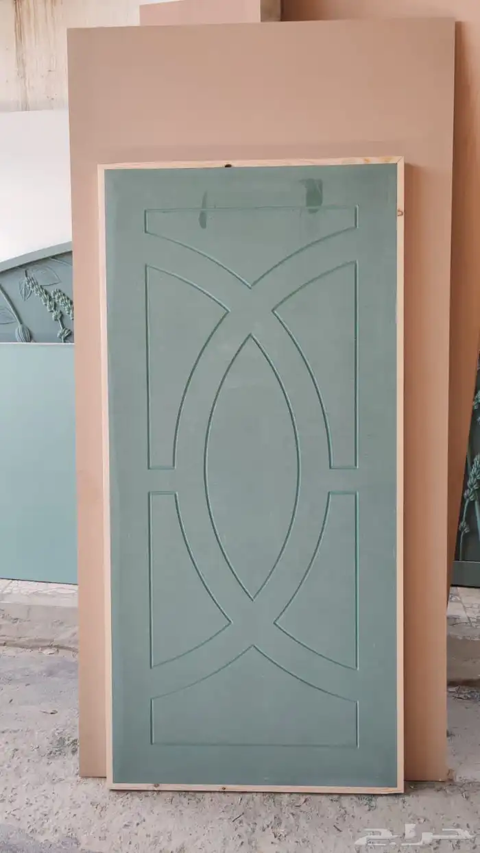 ابواب كبس خشب سويدي ابلاكش مع حلق مع بويا مع التركيب بدون كي 1