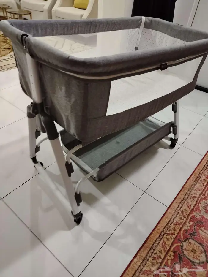 سرير اطفال رمادي 0