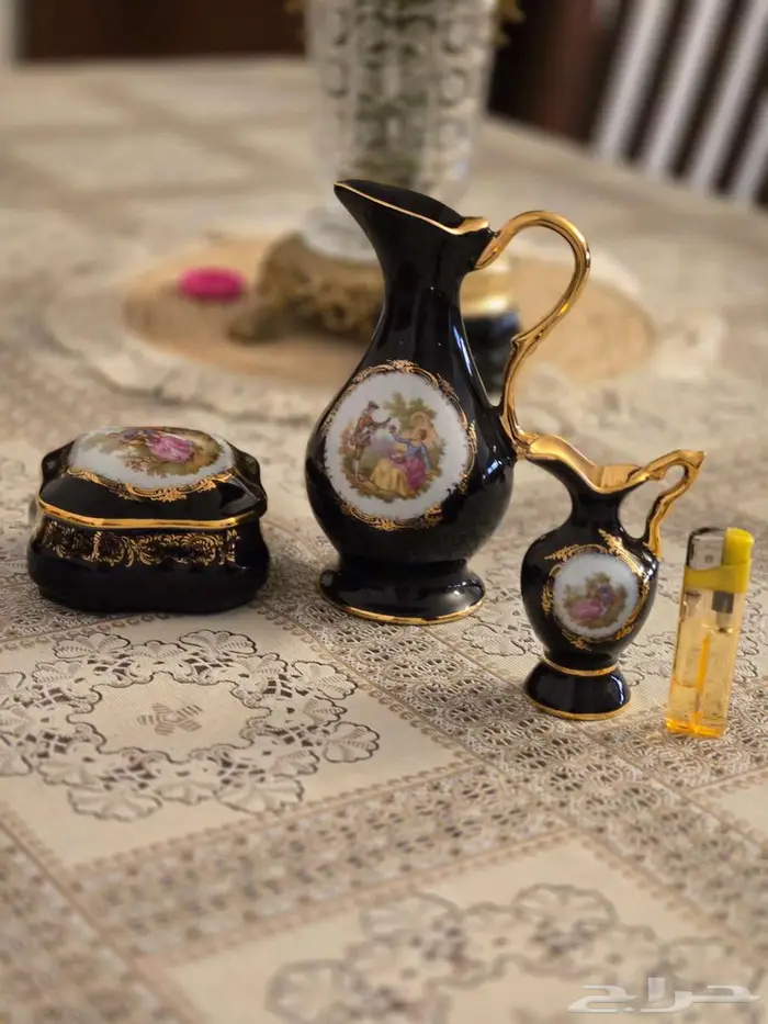 تحف قطعة أوروبية أصلية فرنسيه مختومه من Limoges castel 1