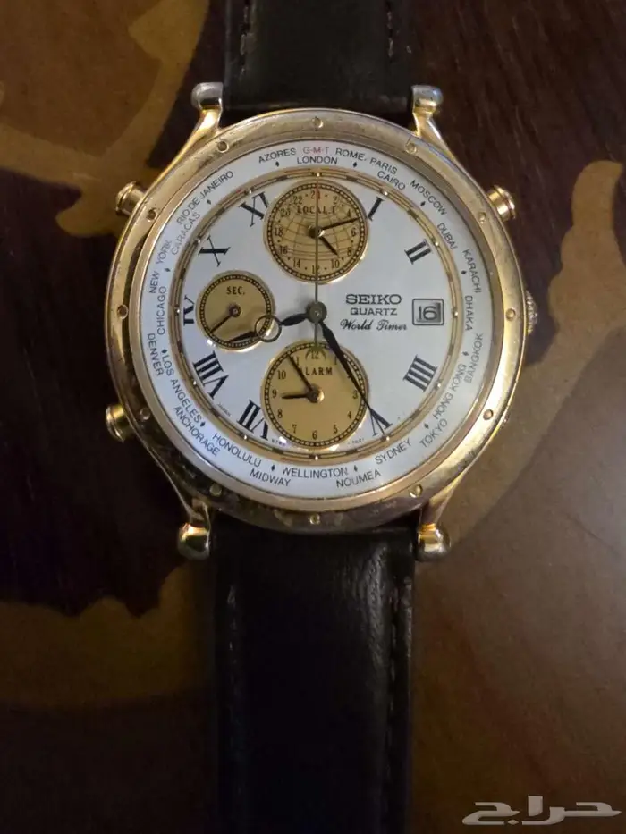 للبيع ساعة سيكو نادرة توقيت عالمي 0