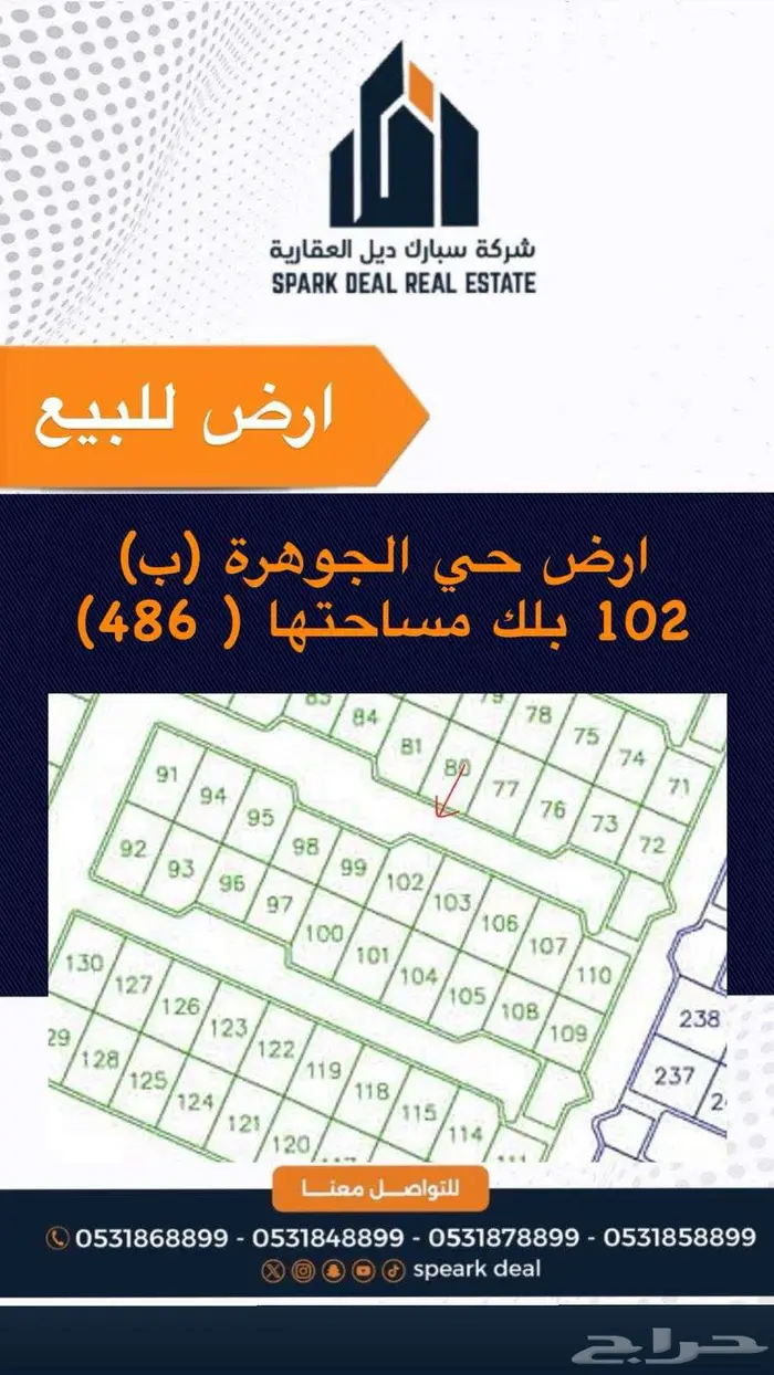 ارض للبيع في حي غرناطه ج 5