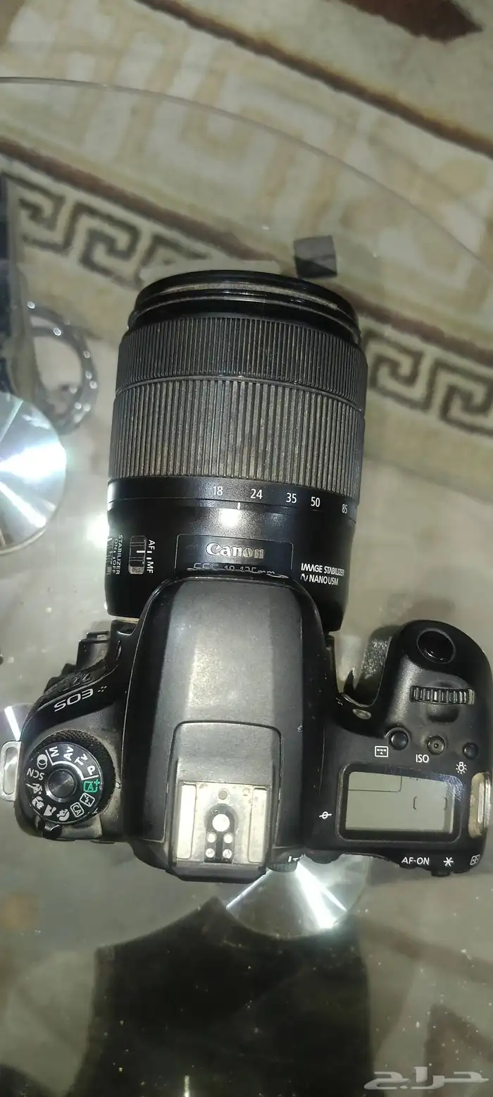 كاميرا كانون 77 d بحاله ممتازه السعر من نهايه 1500 2