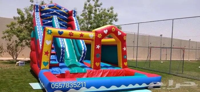 ايجار نطيطات متاهات زحاليق مائيه ملعب صابوني 4