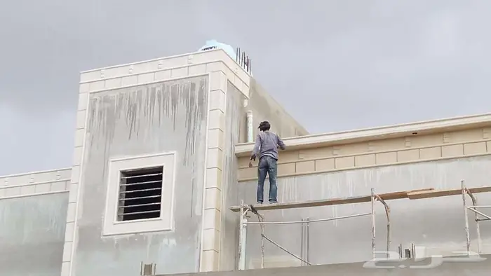 ديكوار اسمنتي بديل الحجر بطحاء الرياض وسمنت ليسه ملونه 3