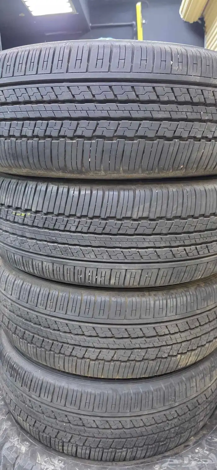كفرات بريجستون شبه الجديد 225 55 19 2