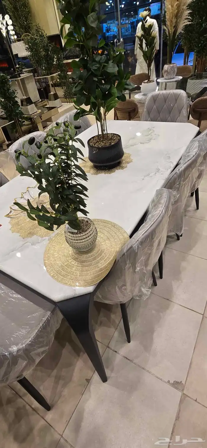 طاولة طعام مع كرسي كامل كرتون 2