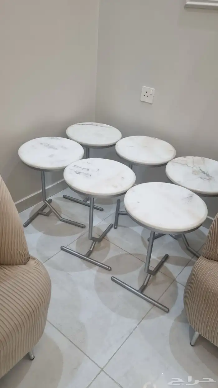 طاوله كبيره مع خدمه رخام سته درجه اولى 1