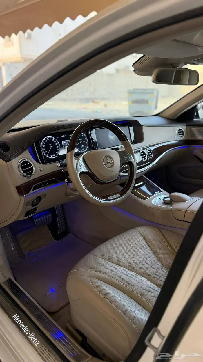 مرسيدسS400 الموديل2014 الممشى24 الف مخزن 44