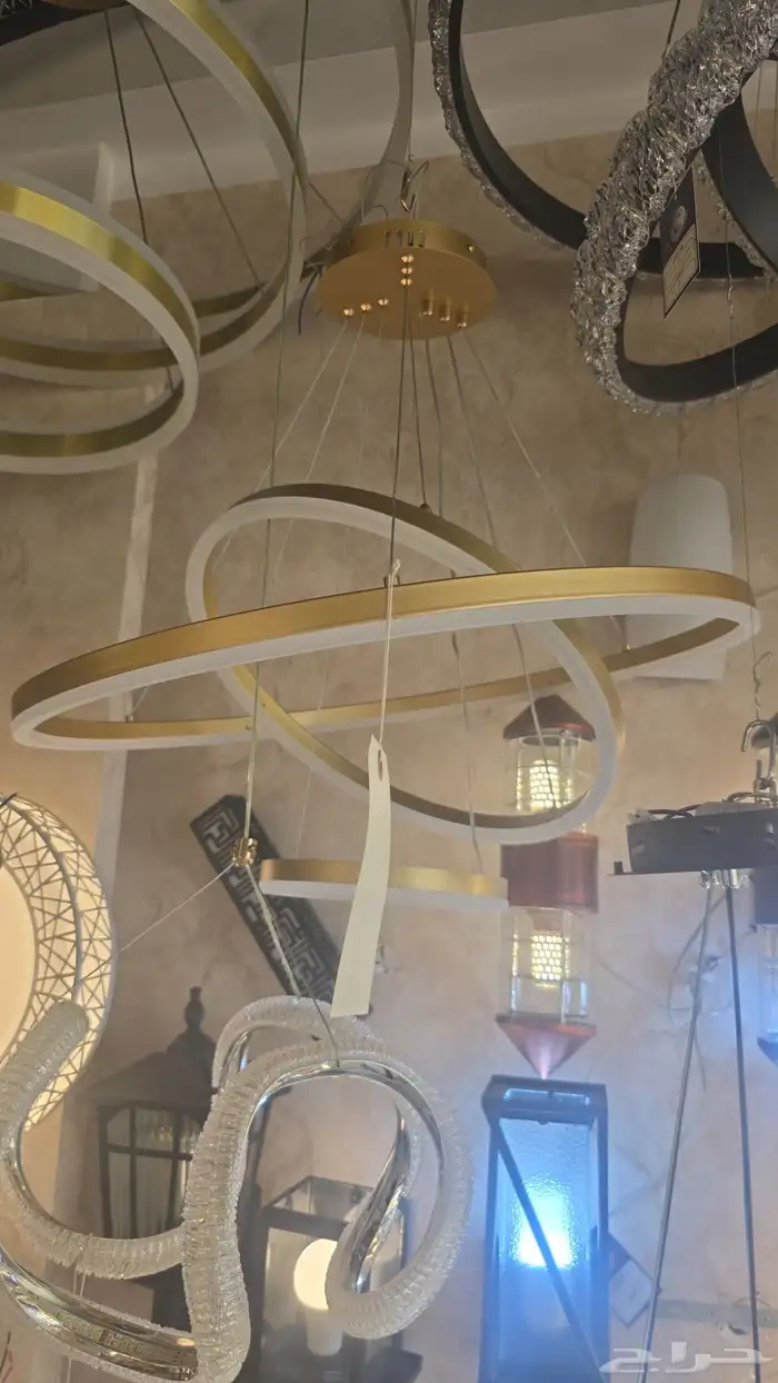 ثريات لد كريستال ثريات مودرن 6