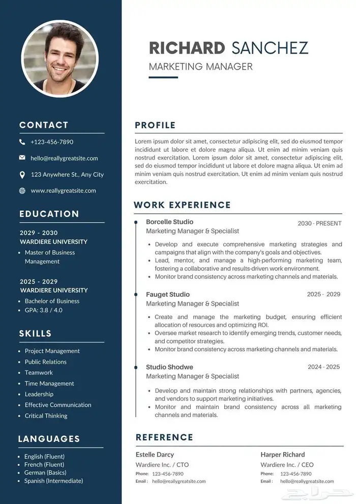 Cv بأسعار رمزيه 0