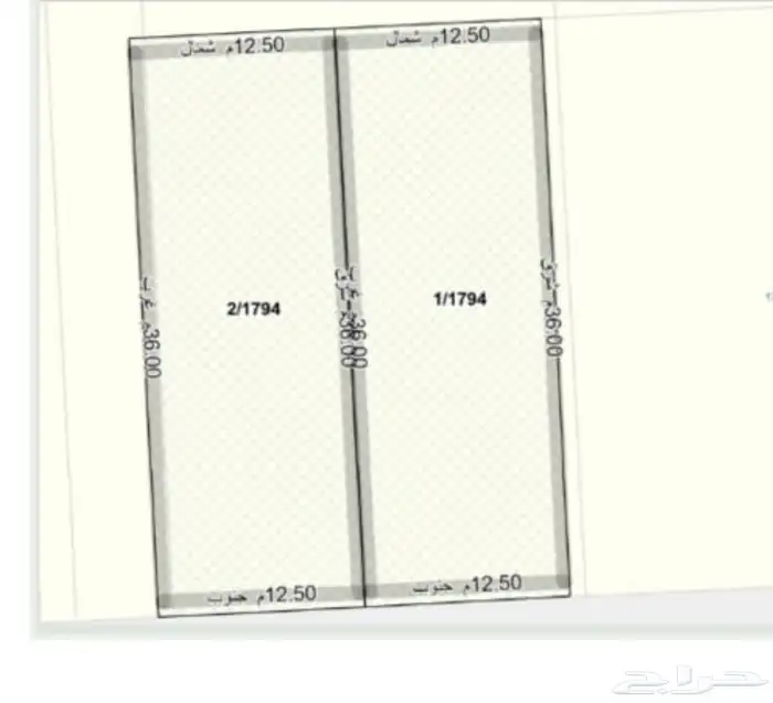 أقل عرض في مخطط جوهرة ثول نصف قطعة شارع 25 1
